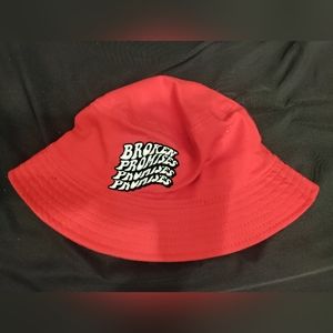 Red broken promises bucket hat